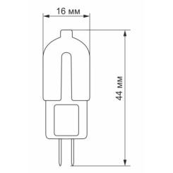 Лампочка Videx G4C 12V 2W G4 4100K Фото 2
