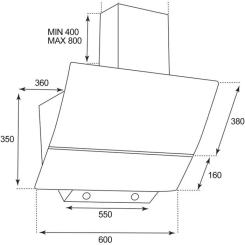 Вытяжка кухонная Grunhelm GVN 325 BK Фото 2