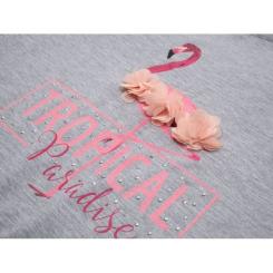 Футболка детская Smile с фламинго Фото 2