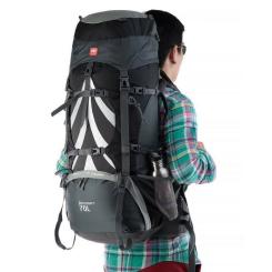 Рюкзак туристический Naturehike NH70B070-B 70+5 л Black/Grey Фото 1