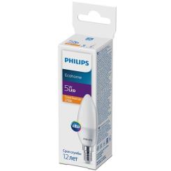 Лампочка Philips EcohomeLEDCandle 5W 500lm E14 827B35NDFR Фото 1