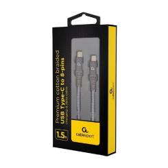 Дата кабель Cablexpert USB-C to Lightning 1.5m Фото 1