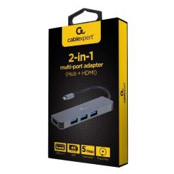Концентратор Cablexpert USB-C 2-in-1 Фото 1