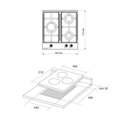 Варочная поверхность Pyramida PFE 453 BL B Фото 10