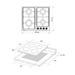 Варочная поверхность Pyramida PFX 604 IX B Фото 10