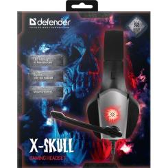 Наушники Defender X-Skull Black-Grey Фото 11