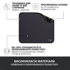 Коврик для мышки Logitech Mouse Pad Studio Series Graphite Фото 3