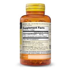Антиоксидант Mason Natural Лютеин 20мг, Lutein, 30 гелевых капсул Фото 1