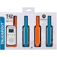 Портативная рация Motorola TALKABOUT T42 Quad Pack Фото 2