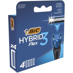 Сменные кассеты Bic Flex 3 Hybrid 4 шт. Фото 1