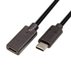 Дата кабель PowerPlant USB-C M/F 1.5m USB3.0 3A Фото
