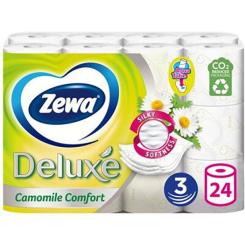 Туалетная бумага Zewa Deluxe Ромашка 3 слоя 24 рулона Фото 1