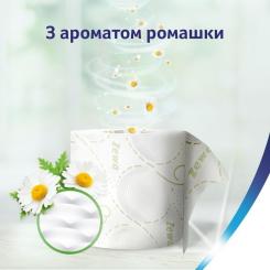 Туалетная бумага Zewa Deluxe Ромашка 3 слоя 24 рулона Фото 5