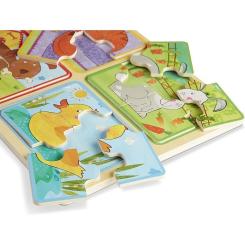 Пазл Melissa&Doug деревянные в футляре "Игривые друзья" Фото 2