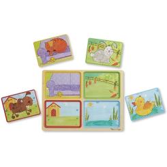 Пазл Melissa&Doug деревянные в футляре "Игривые друзья" Фото 5
