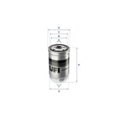 Фильтр топливный UFI 24.012.00 Фото