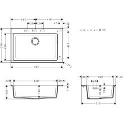 Мойка кухонная Hansgrohe S51 S510-F660/43313170 Фото 3