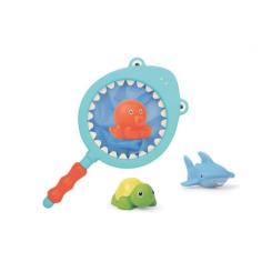 Игрушка для ванной Baby Team сачок з іграшками Фото 1