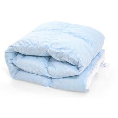 Одеяло MirSon пуховое 1861 Bio-Blue 50 пух Зима+ 140x205 Фото
