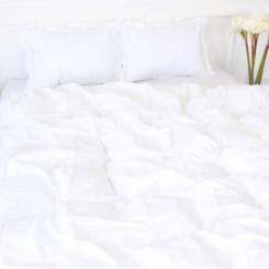 Постельное белье MirSon Satin Stripe 30-0001 White 110х140 дитячий Фото