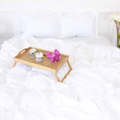 Постельное белье MirSon Satin Stripe 30-0001 White 110х140 дитячий Фото 2