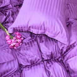 Постельное белье MirSon Satin Stripe 30-0009 Purple 200х220 Евро Фото 2