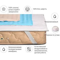 Наматрасник MirSon шерстянной Royal Pearl Woollen 247/3 180x200 см Фото 1