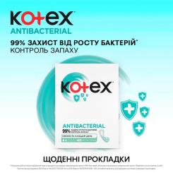 Ежедневные прокладки Kotex Antibacterial Extra Thin 40 шт. Фото 9