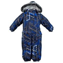 Комбинезон детский Huppa REGGIE-2 1 36020130 синій з принтом 74 Фото
