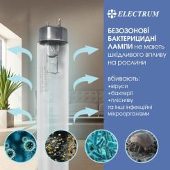 Лампочка Electrum T8 15W бактер. G13 Фото 1