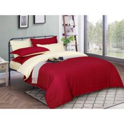 Постельное белье MirSon Satin Stripe 30-0018 + 30-0002Karimi 160х220 Сімей Фото