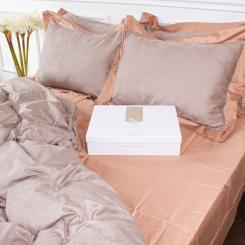 Постельное белье MirSon Satin Жаккард Golden wheat 220х240 Фото 1