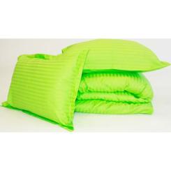 Постельное белье MirSon SatinStripe 30-0016LightGreen 200х220 Євро Фото 8
