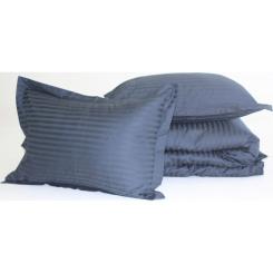 Постельное белье MirSon SatinStripe 30-0021DarkBlue 143х210 Полуторный Фото 6