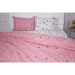 Постельное белье MirSon Бязь 17-0528 Bunnies pink Полуторный Фото 1