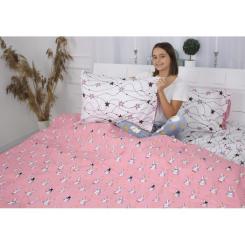 Постельное белье MirSon Бязь 17-0528 Bunnies pink Полуторный Фото 4