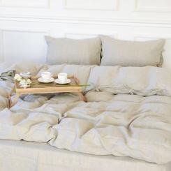 Постельное белье MirSon Лен Grey sky 143х210х2 Фото 9