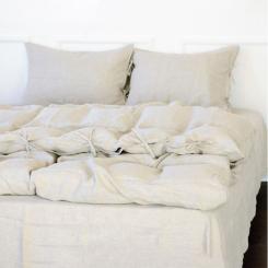 Постельное белье MirSon Лен Grey sky 143х210х2 Фото 10