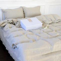 Постельное белье MirSon Лен Grey sky 143х210х2 Фото 11