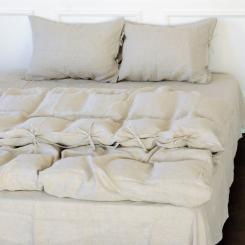 Постельное белье MirSon Лен Grey sky 143х210х2 Фото 2