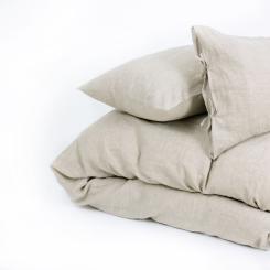 Постельное белье MirSon Лен Grey sky 143х210х2 Фото 7