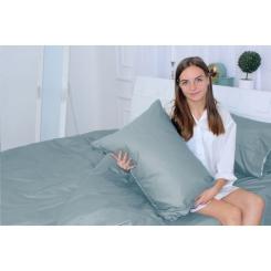 Постельное белье MirSon Сатин 0843 Grey Blue 143х210 Фото 1