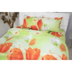 Постельное белье MirSon Сатин 22-1287 Tulips Семейный 160x220 Фото 1