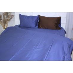 Постельное белье MirSon Сатин Premium Azure 0211+4052 2х160х220 Фото 2