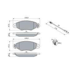 Тормозные колодки Bosch 0 986 424 455 Фото