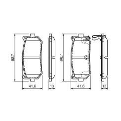 Тормозные колодки Bosch 0 986 424 693 Фото 3