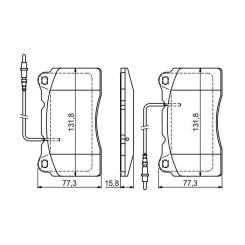 Тормозные колодки Bosch 0 986 424 738 Фото 4