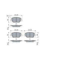 Тормозные колодки Bosch 0 986 424 869 Фото 2
