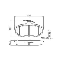 Тормозные колодки Bosch 0 986 466 700 Фото