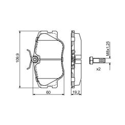 Тормозные колодки Bosch 0 986 469 410 Фото 4